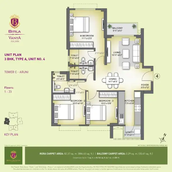 birla vanya 1 bhk price